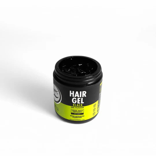 Rolda - Black Hair Styling Gel | Covers Gray Hair, Medium-Strong Hold, Medium Shine, Wet Look, Alcohol-free, Paraben-free, Flake-free
