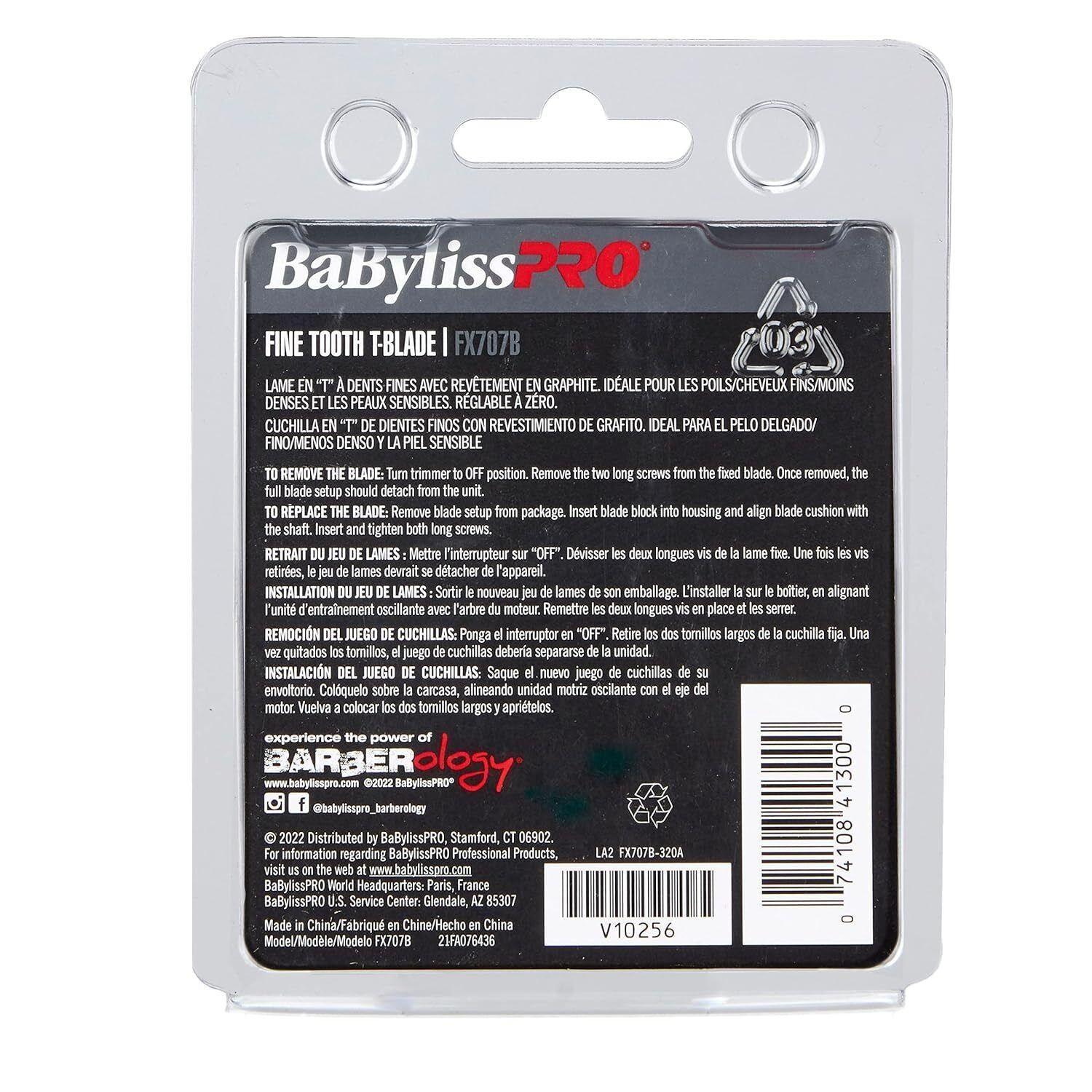 BabylissPRO Graphite Outliner Trimmer T-Blade Fits FX787 & FX726 Models - FX707B