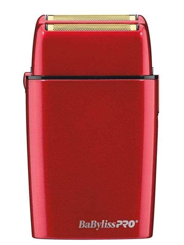 BaBylissPro FOILFX02 Cord/Cordless Metal Double Foil Shaver FXFS2R-Red