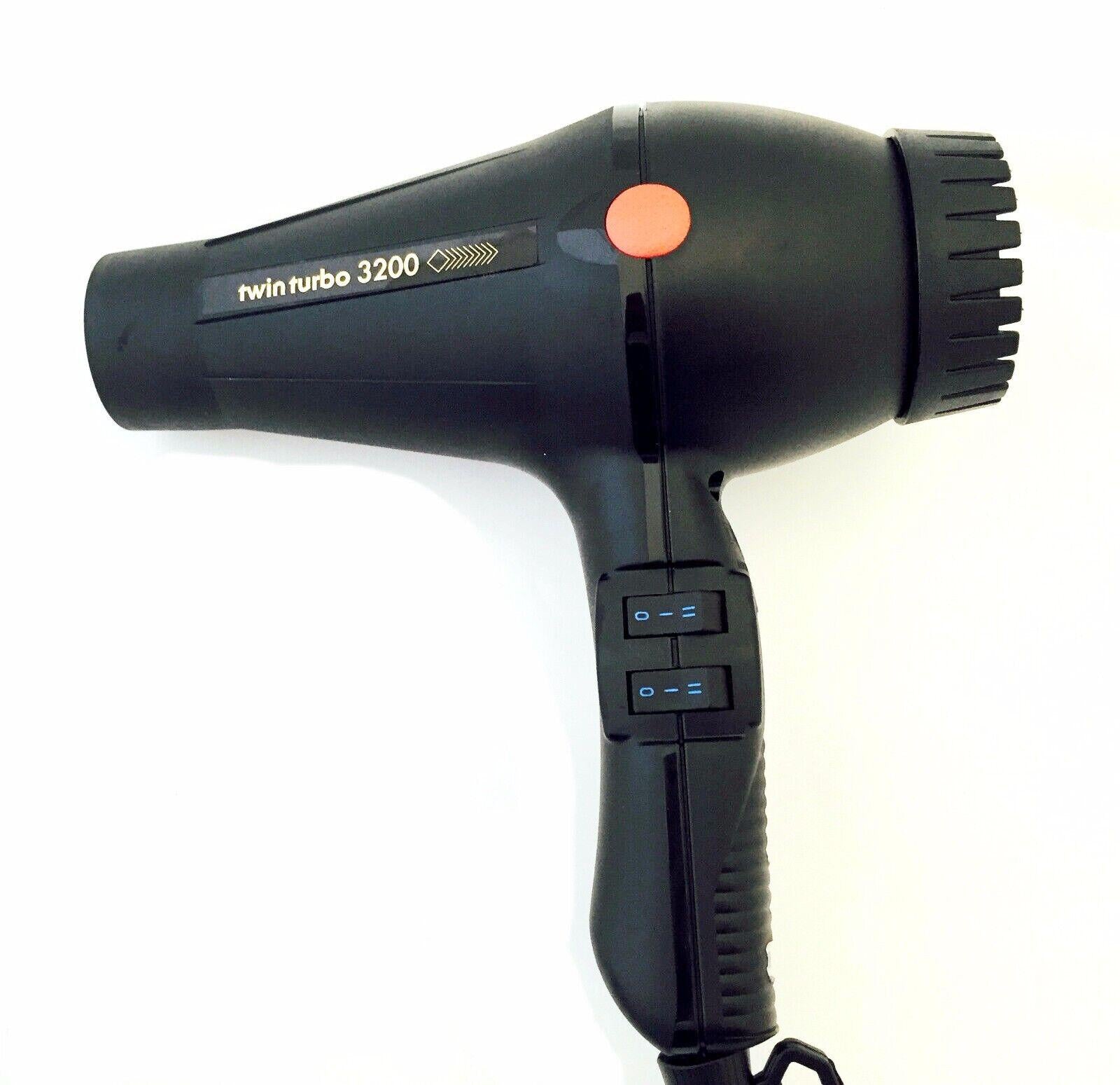 Turbo Power Twin Turbo 3200 Powerful Professional Hair Dryer - Black