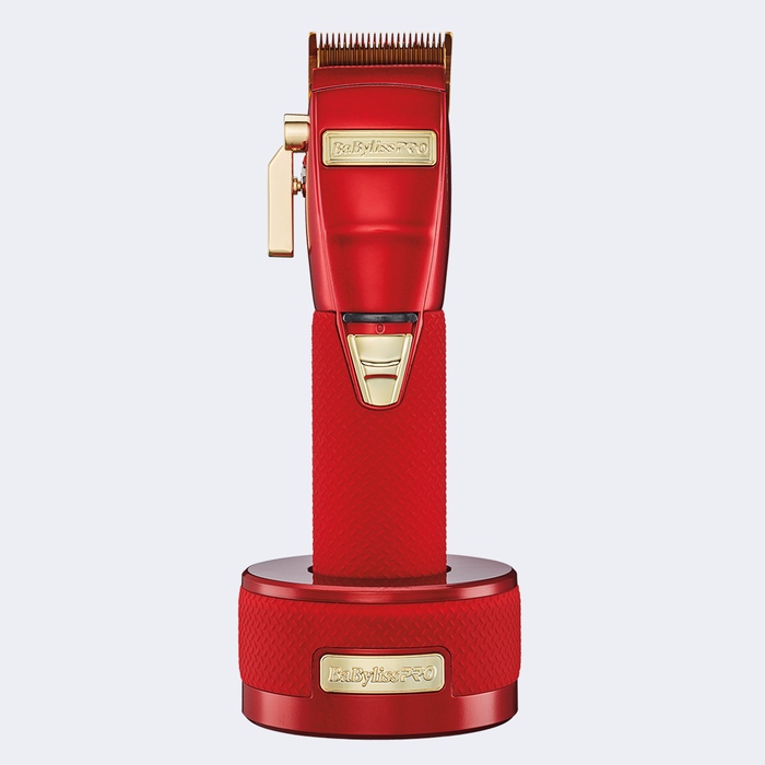 BaBylissPRO LimitedFX Boost+ Collection Clipper & Trimmer Red Set W/Base