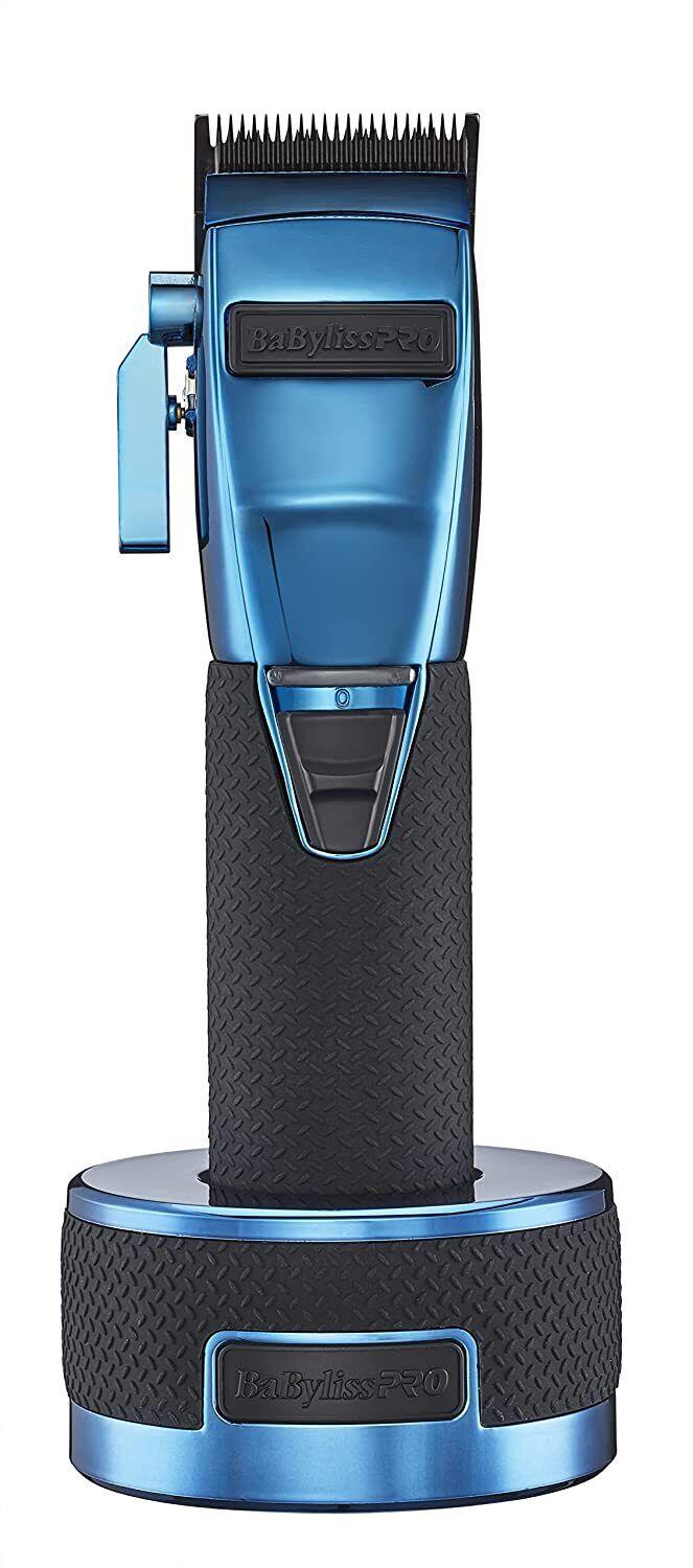 BaByliss PRO LimitedFX Boost+ Collection Clipper &Trimmer Charging Base Set-BLUE