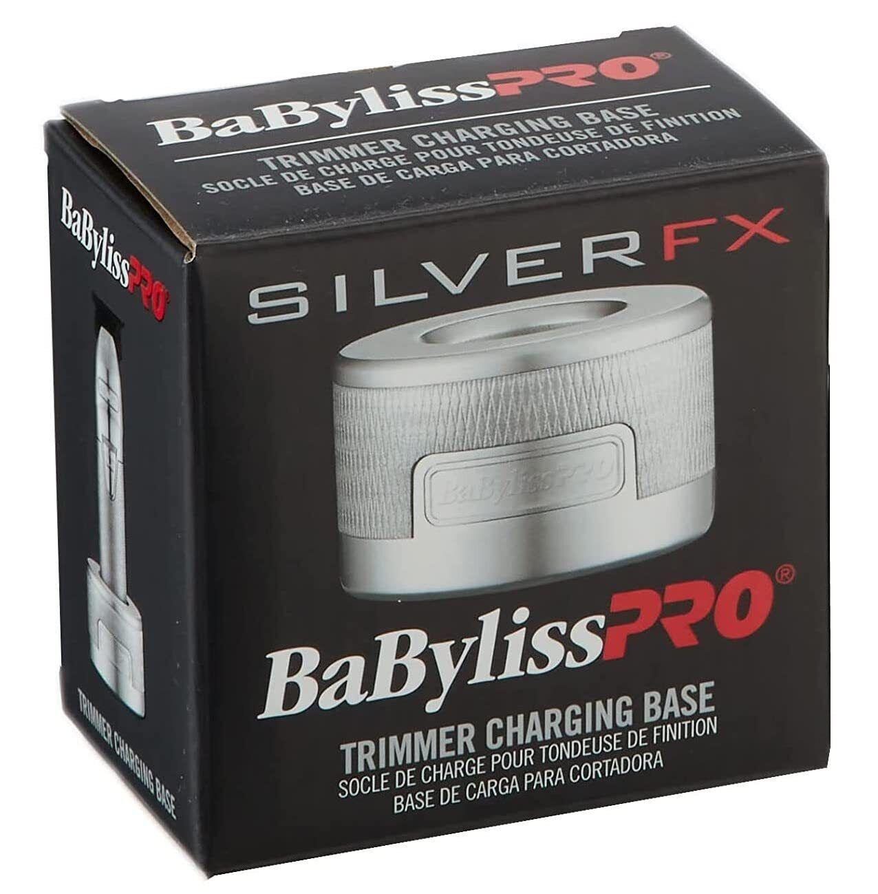 BaByliss PRO SilverFX Metal Lithium Cordless Hair Trimmer with Charging Base