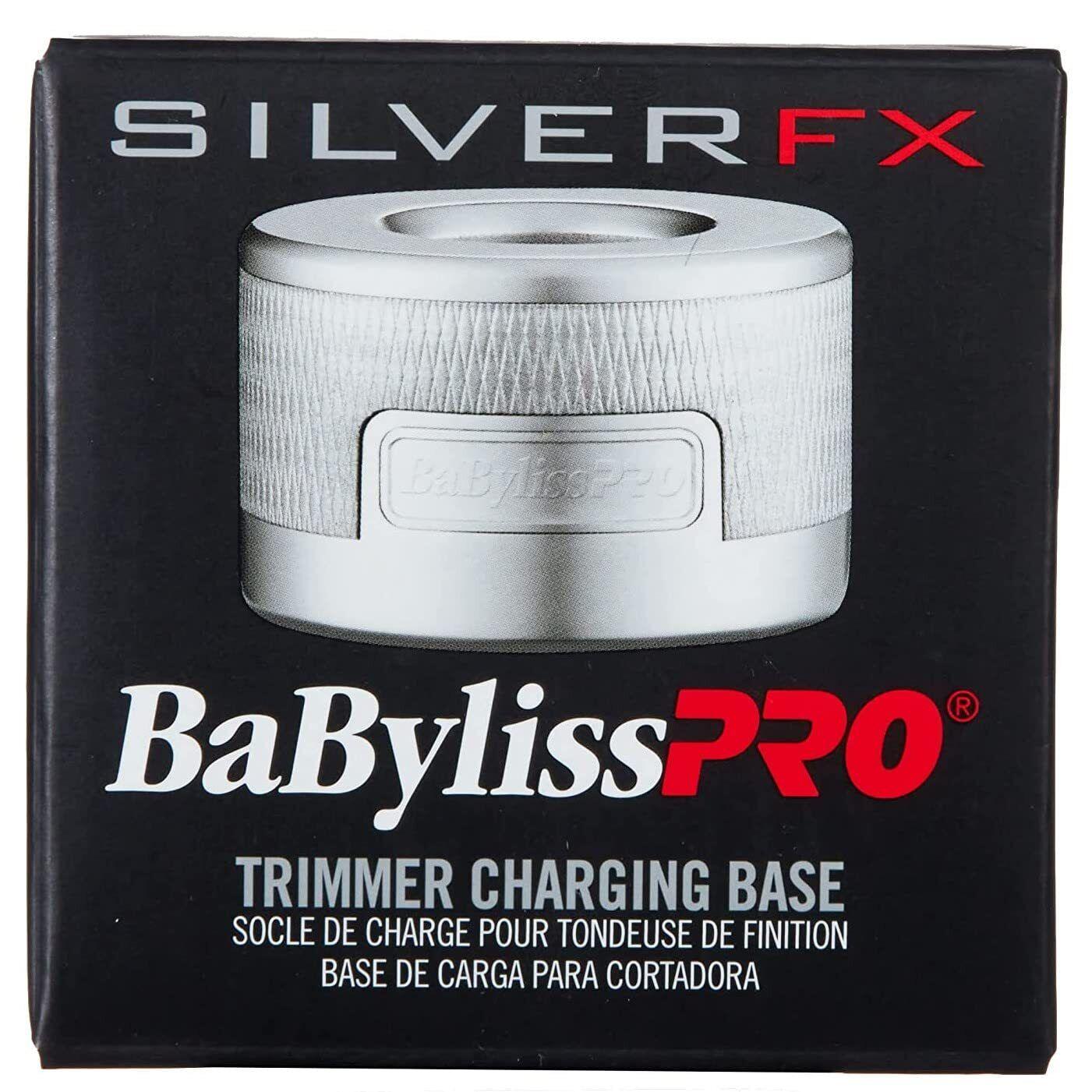 BaByliss PRO SilverFX Metal Lithium Cordless Hair Trimmer with Charging Base