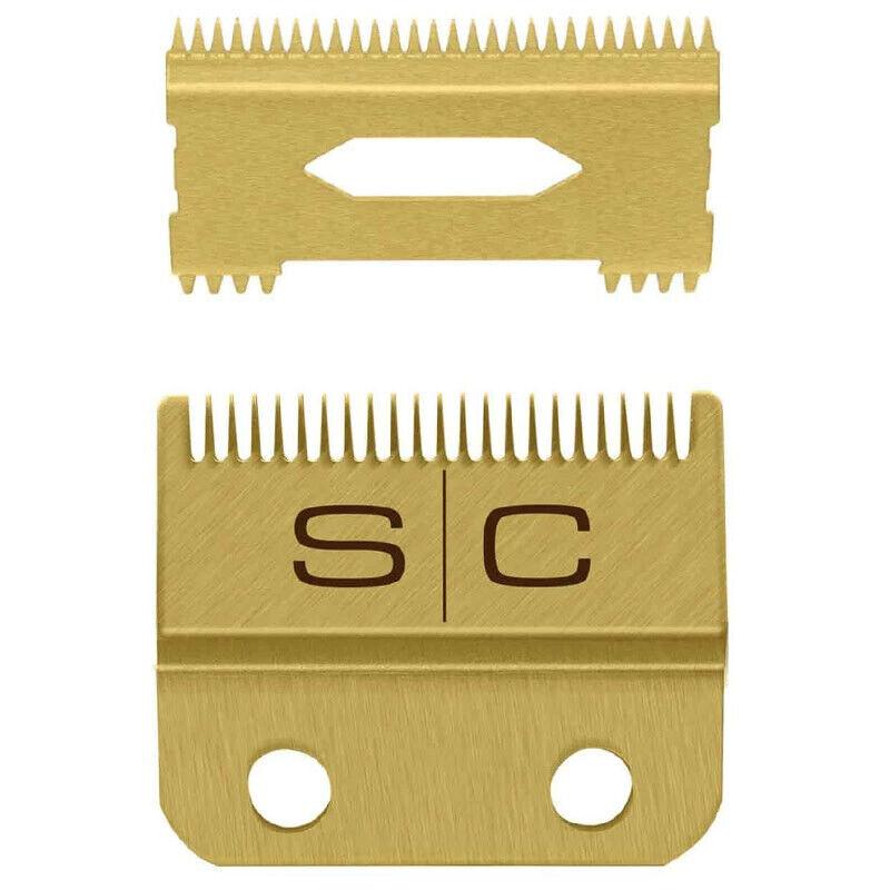 StyleCraft Replacement Fixed Gold Titanium Fade Blade Set | SC521G