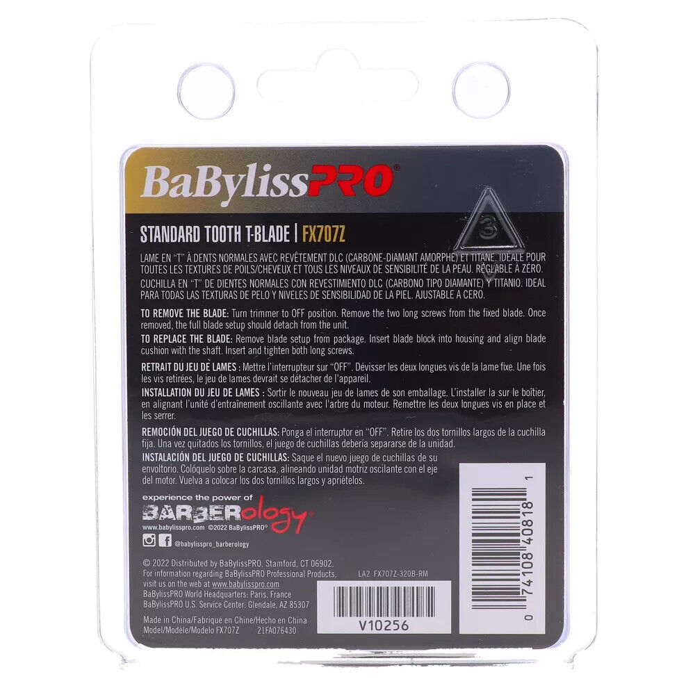 BaByliss PRO GoldFX Standard Tooth T-Blade | FX707Z | Fits FX787 & FX726 Models