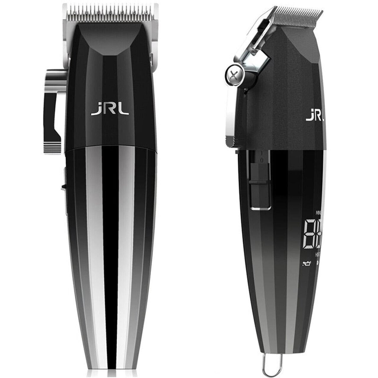 JRL Professional #2020C Cordless Lithium Ion Clipper Black & Silver FF 2020C