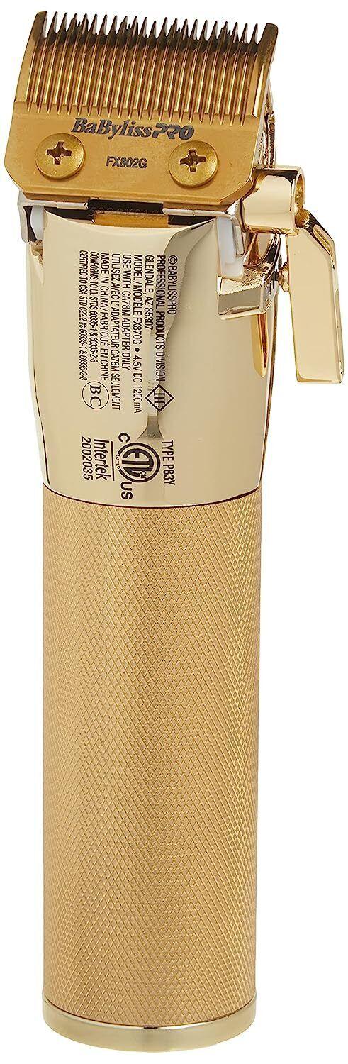 Babyliss Pro Gold Metal Lithium-Ion Cord/Cordless Clipper - FX870G