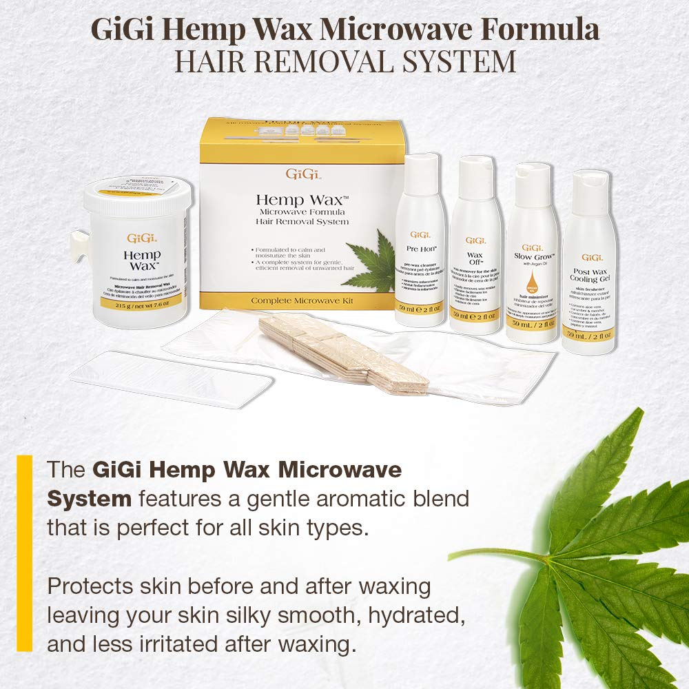 GiGi Hemp Wax Microwave Kit