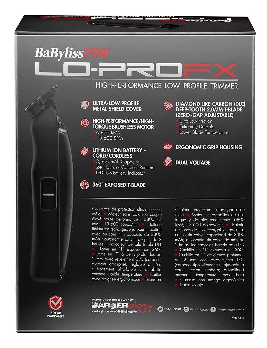 BaBylissPRO LO-PROFX High Performance Low Profile Trimmer - FX726