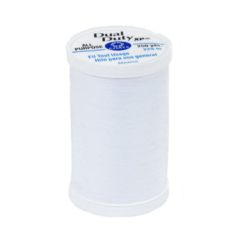 Coats & Clark All Purpose Thread 250 Yards- White- S910 (Pack of 3)