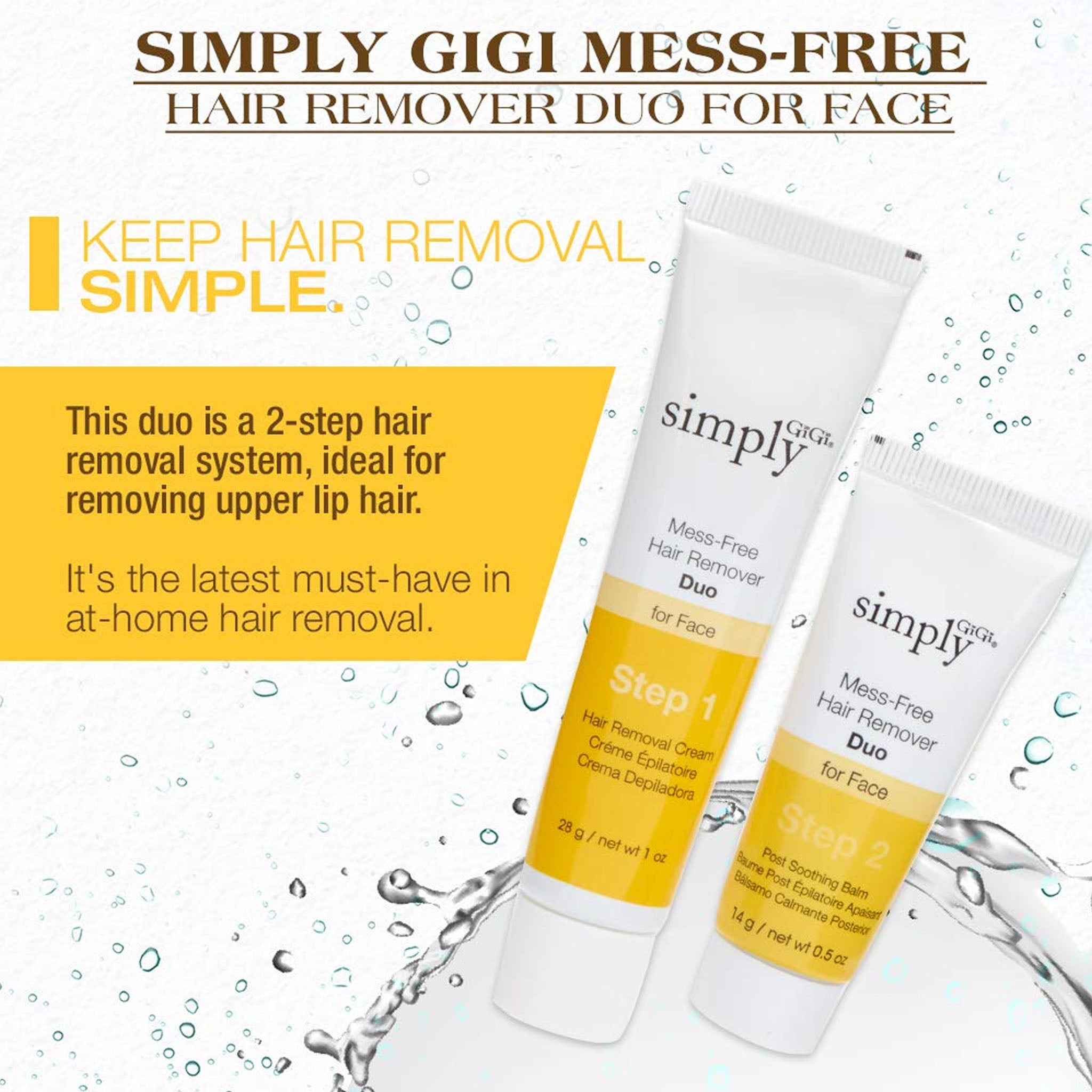 Simply GiGi Mess-Free Facial Hair Removal Cream and Soothing Balm Duo