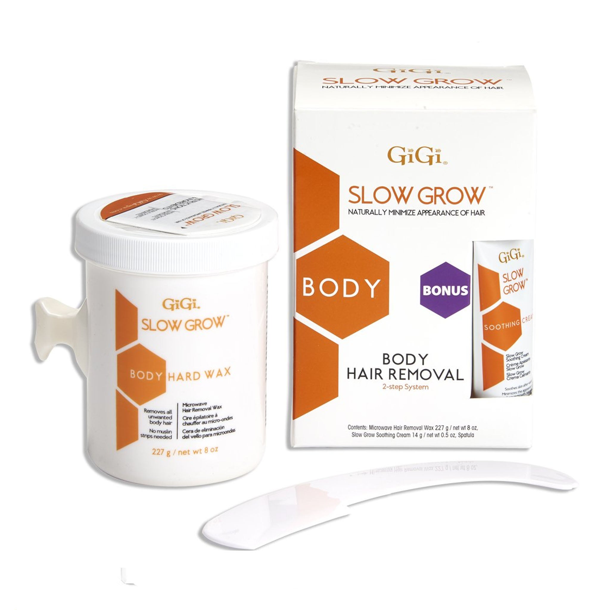 GiGi Slow Grow Total Body Hair Removal 2-Step System with Papaya Extract