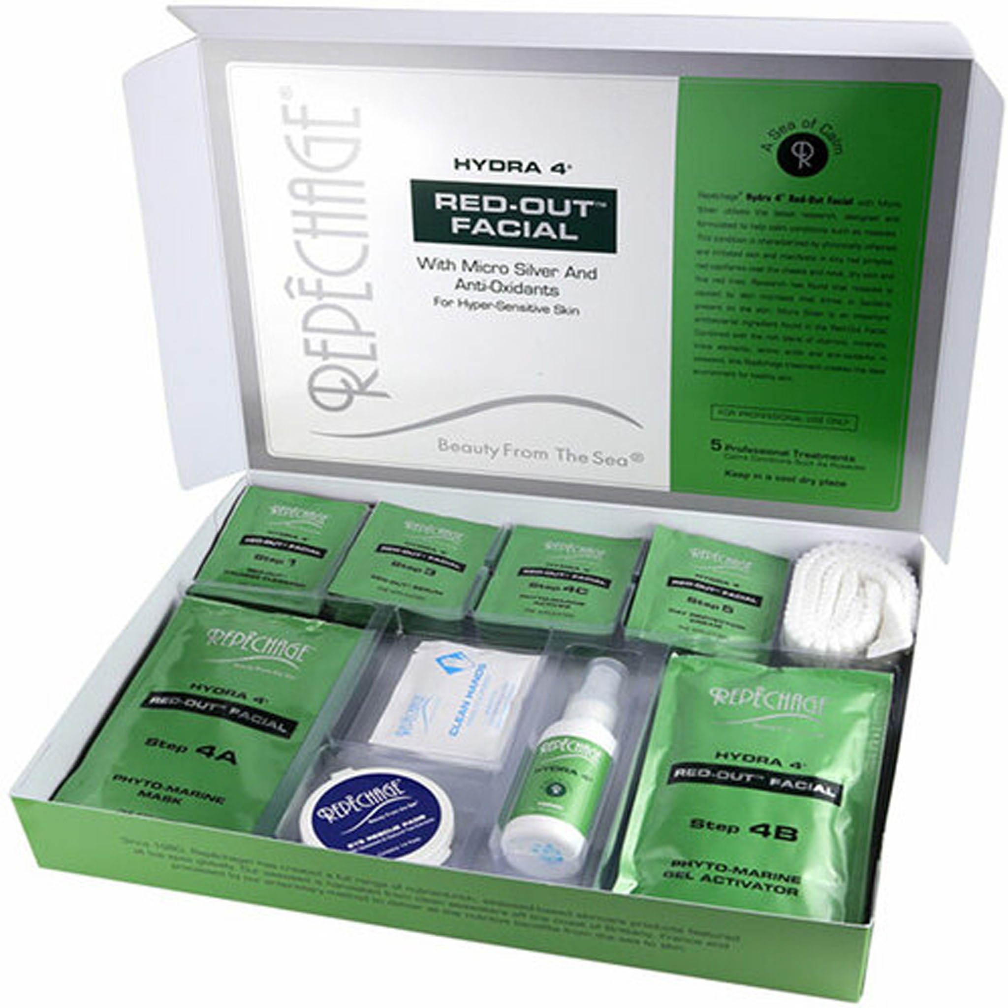 Repechage Hydra 4 Red-Out Facial With Micro Silver and Anti-Oxidants - 5 Treatments(HRO)