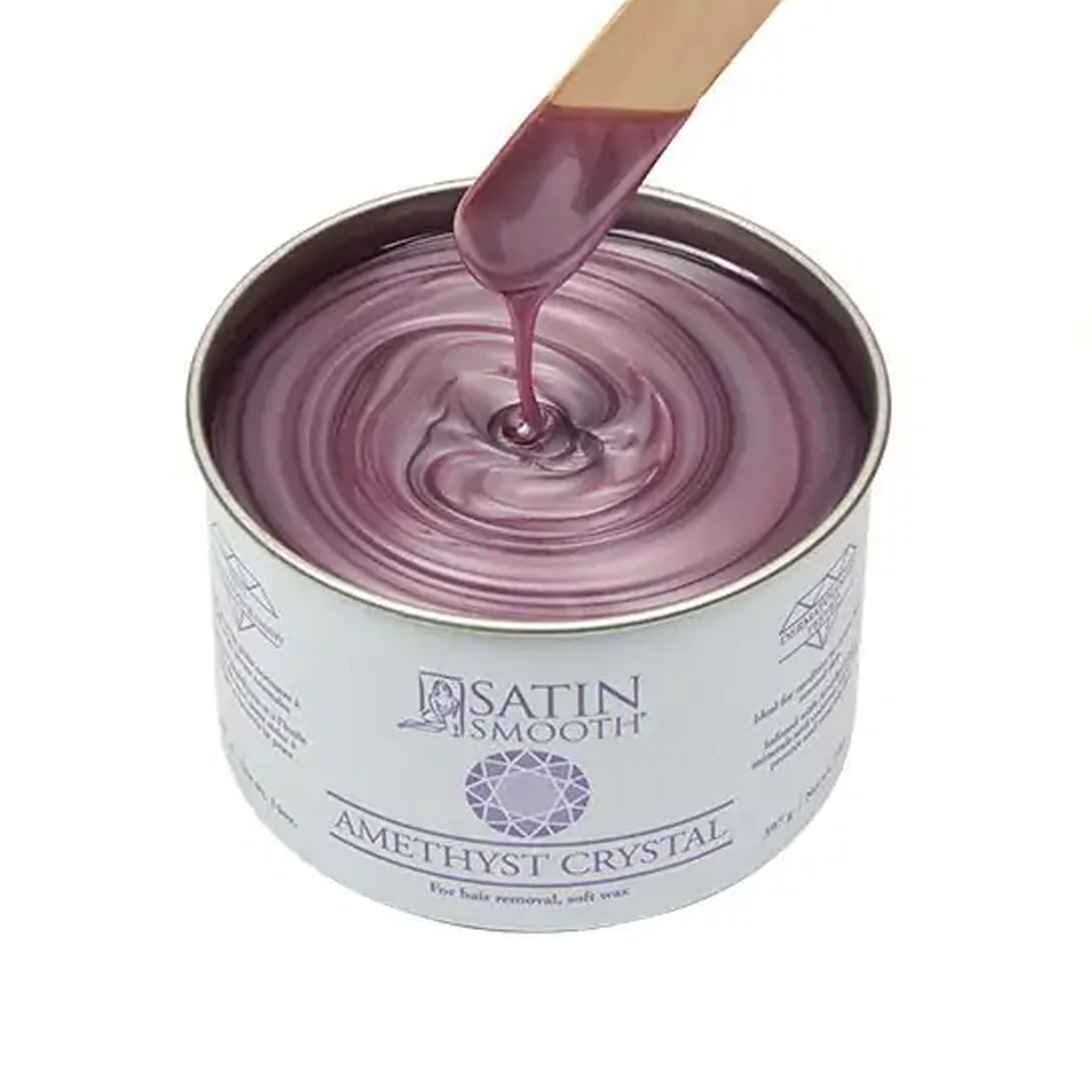 Satin Smooth Amethyst Crystal Hair Removal Wax 14oz.