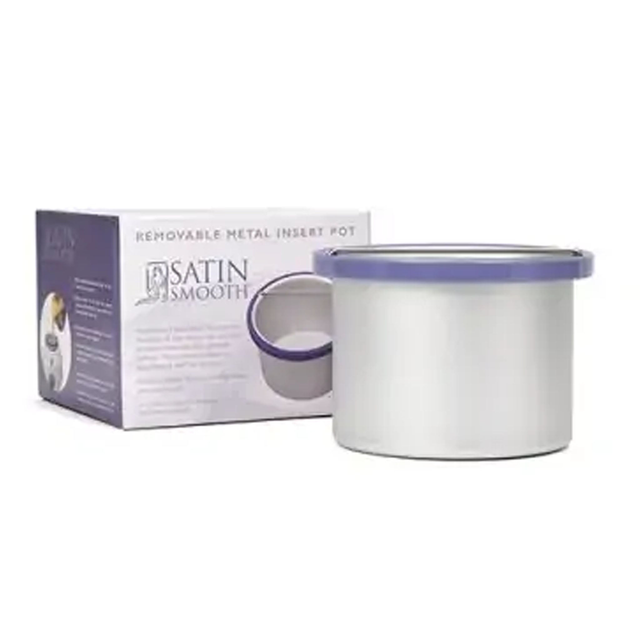 Satin Smooth Empty Metal Wax Pot Can