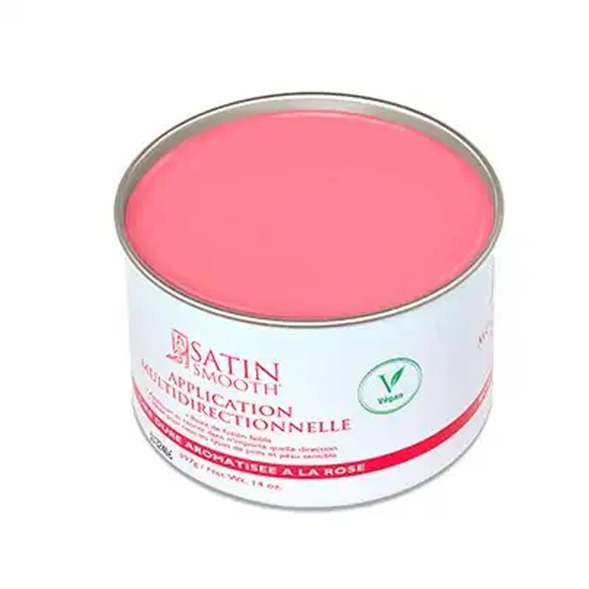 Satin Smooth Multidirectional Application Rose Aroma Hard Wax, 14 oz