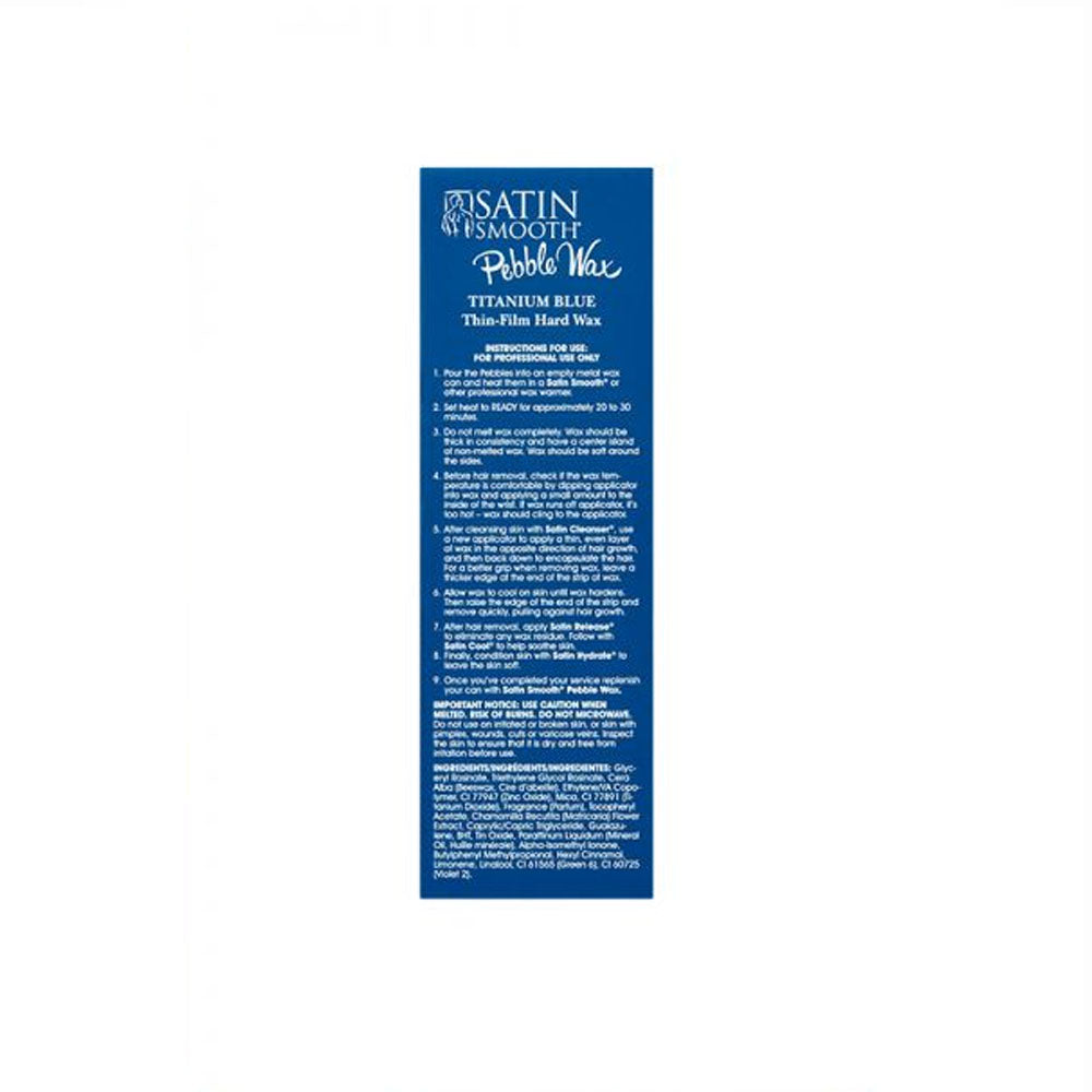 Satin Smooth Titanium Blue Pebble Wax, 35 oz